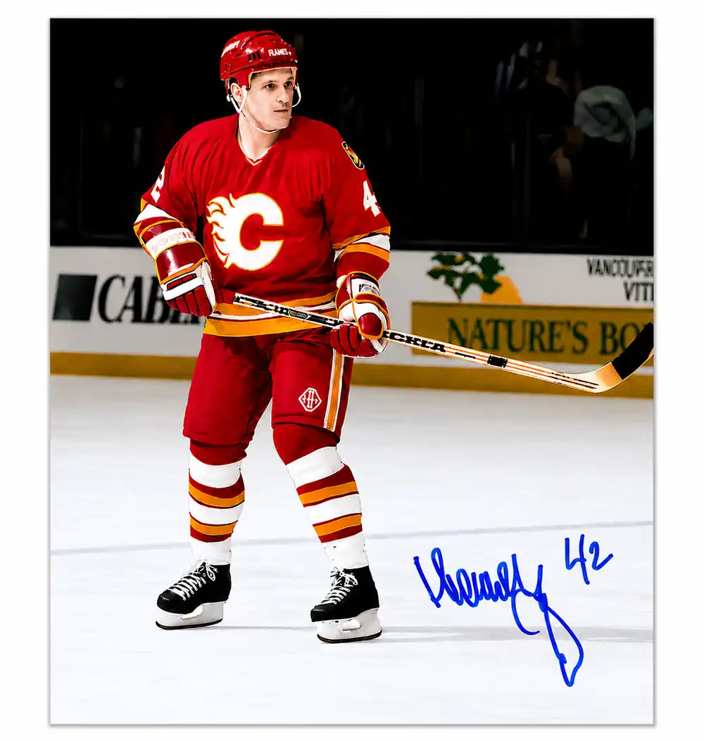 Sergei Makarov Calgary Flames Autographed 8x10