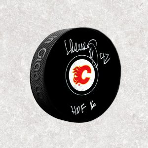 Sergei Makarov Calgary Flames Autographed Puck