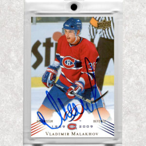 Vladimir Malakhov Montreal Canadiens Autographed Card