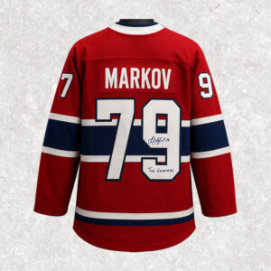 Andrei Markov Montreal Canadiens Autographed Replica Jersey