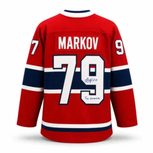 Andrei Markov Montreal Canadiens Autographed Replica Jersey