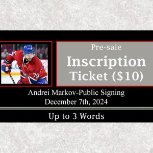 Andrei Markov Pre-Sale Inscription Ticket