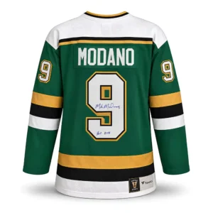 Mike Modano Minnesota North Stars Autographed Replica Jersey
