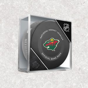 Dwayne Roloson Pre-Order Minnesota Wild Official Game Autographed Puck