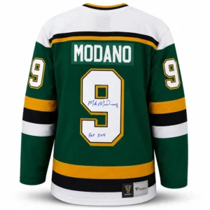 Mike Modano Minnesota North Stars Autographed Replica Jersey