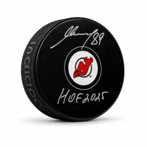 Alexander Mogilny New Jersey Devils Autographed Puck