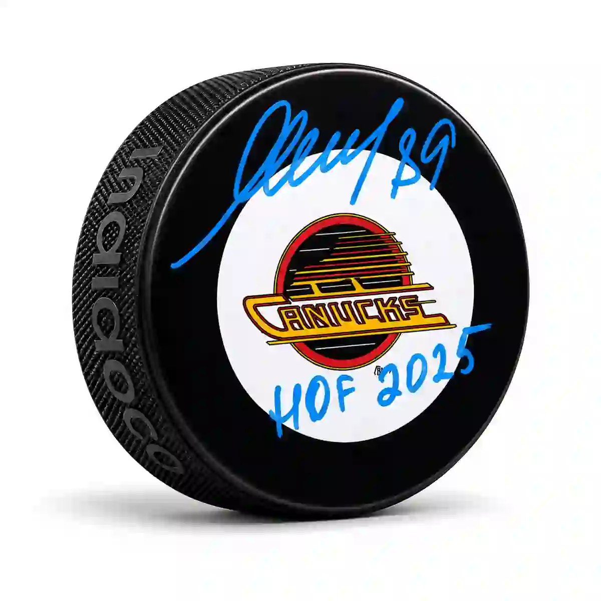 Alexander Mogilny Vancouver Canucks Autographed Puck