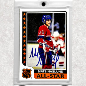 Mats Naslund All Star 1985-86 Season Topps Autographed Card