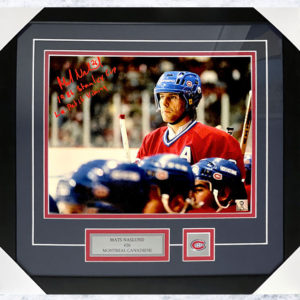 Mats Naslund Montreal Canadiens Autographed Frame 16x20