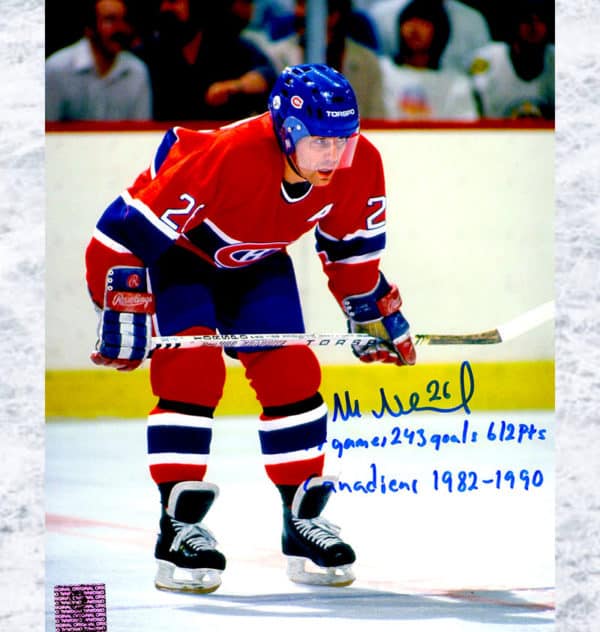 Mats Naslund Montreal Canadiens Autographed 8x10 With Inscriptions