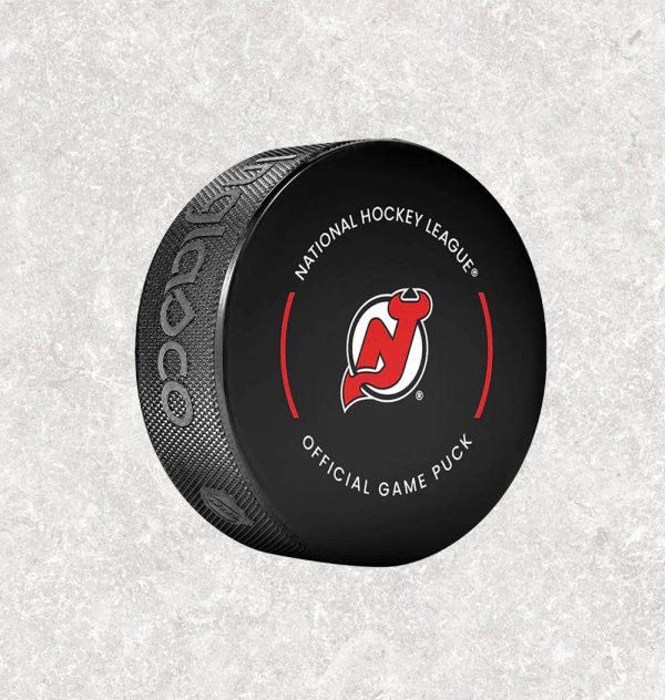 Alexander Mogilny Pre-Order New Jersey Devils Official Game Autographed Pucks