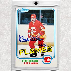 Kent Nilsson Calgary Flames 1981-82 Topps #24 Autographed Card