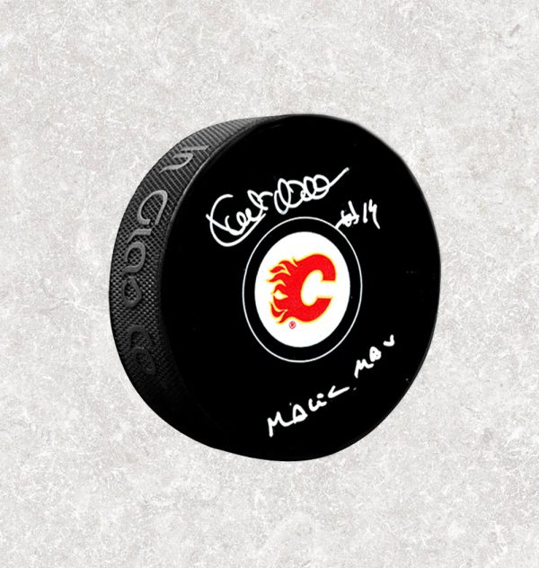 Kent Nilsson Calgary Flames Autographed Puck