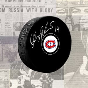 Oleg Petrov Montreal Canadiens Autographed Puck