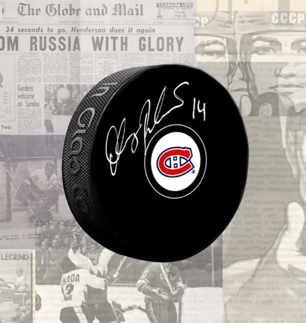 Oleg Petrov Montreal Canadiens Autographed Puck