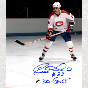 Pierre Larouche Montreal Canadiens Autographed 8x10