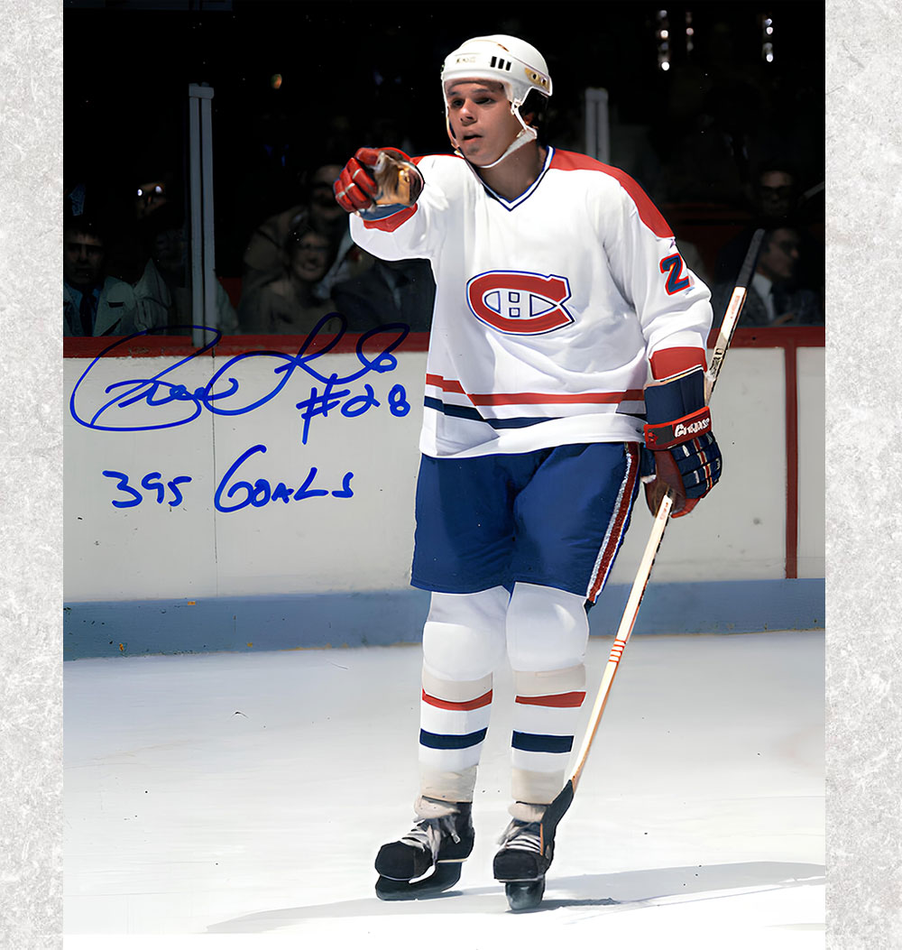 Pierre Larouche Montreal Canadiens Autographed 8x10