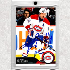 Tomas Plekanec Montreal Canadiens 2014-15 Upper Deck #350 Autographed Card