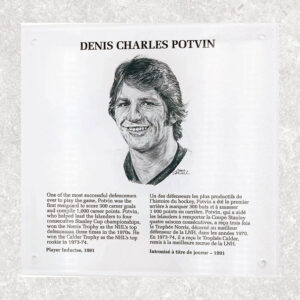 Denis Potvin Pre-Order Autographed NHL Legends Replica HOF Plaque w/HOF Inscription