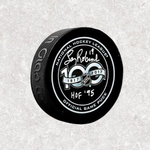 Larry Robinson NHL 100 Years Anniversary Autographed Puck