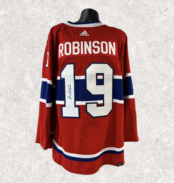 Larry Robinson Montreal Canadiens Adidas Autographed Jersey