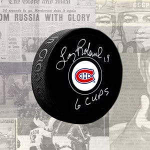 Larry Robinson Montreal Canadiens Autographed Puck