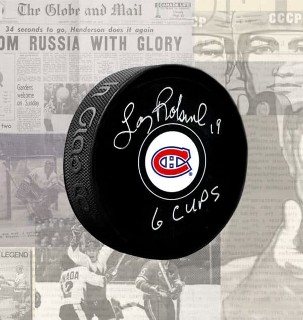 Larry Robinson Montreal Canadiens Autographed Puck