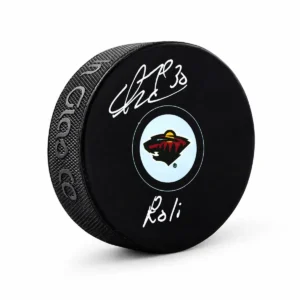Dwayne Roloson Minnesota Wild Autographed Puck