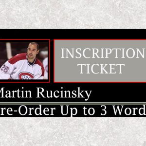 Martin Rucinsky Pre-Order Inscription (Up to 3 Words)