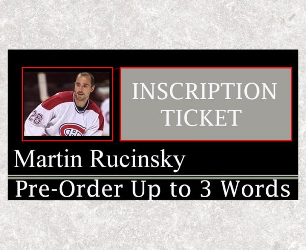 Martin Rucinsky Pre-Order Inscription (Up to 3 Words)