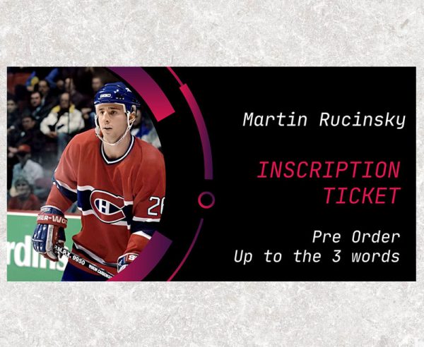 Martin Rucinsky Pre-Order Inscription (Up to 3 Words)