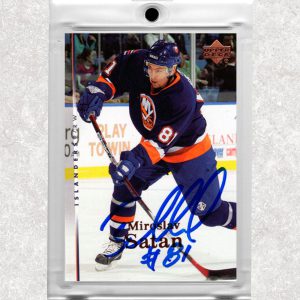 Miroslav Satan New York Islanders 2007-08 Upper Deck #122 Autographed Card