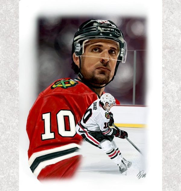 Patrick Sharp Pre-Order Chicago Blackhawks Autographed 8x10 Art Print (1)