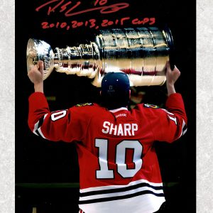 Patrick Sharp Chicago Blackhawks Autographed 8x10
