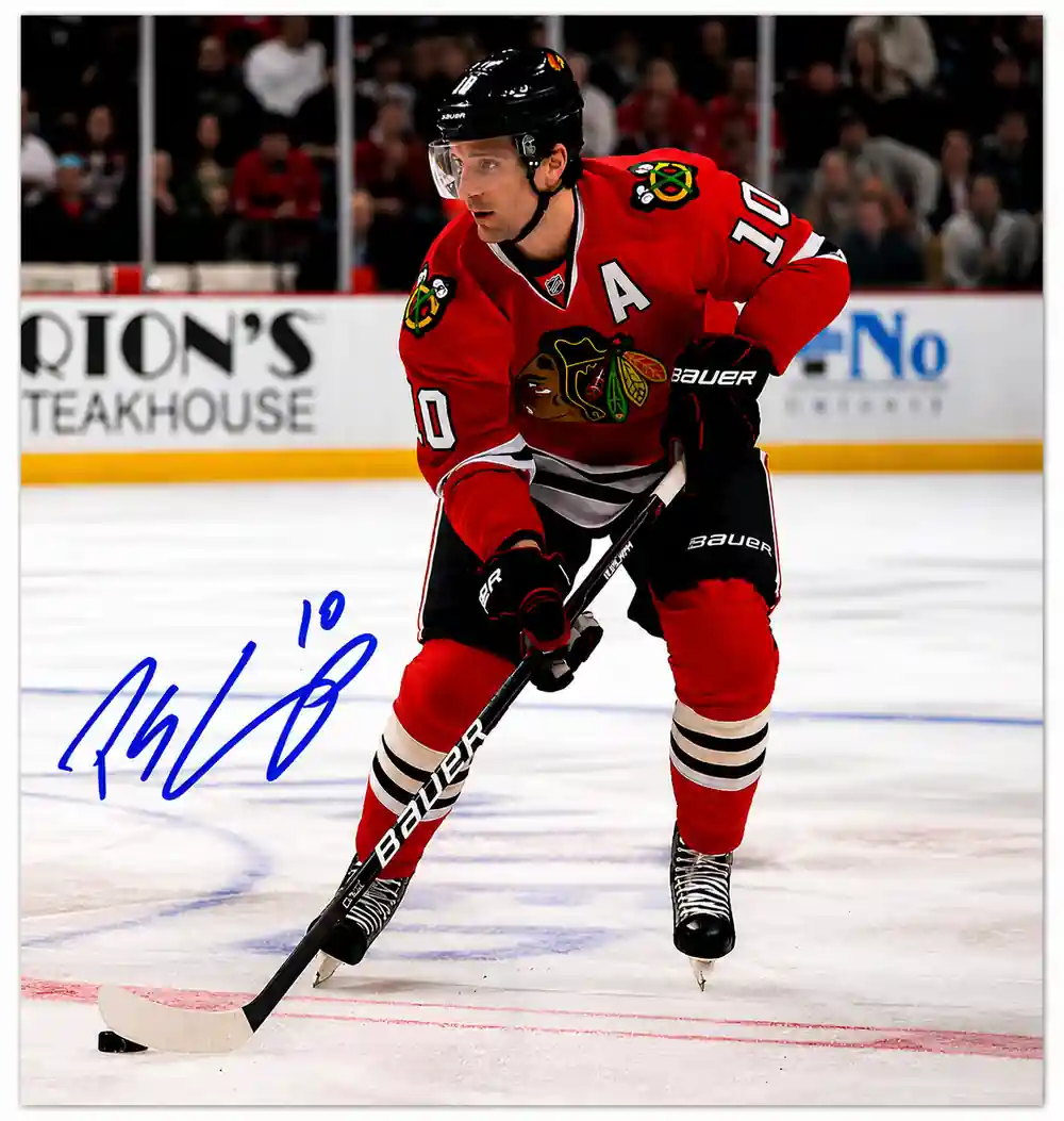 Patrick Sharp Chicago Blackhawks Autographed 8x10
