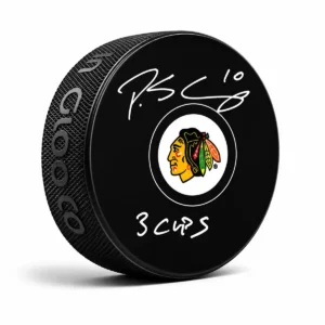 Patrick Sharp Chicago Blackhawks Autographed Puck