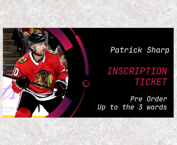 Patrick Sharp Pre-Order Inscription (Up to 3 Words)