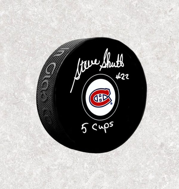 Steve Shutt Montreal Canadiens Autographed Puck