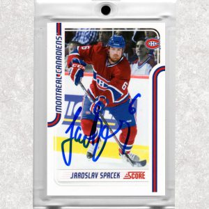 Jaroslav Spacek Montreal Canadiens 2011-12 Score Glossy #257 Autographed Card