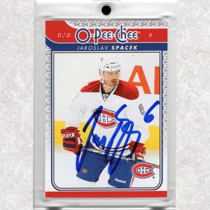 Jaroslav Spacek Montreal Canadiens 2009-10 O-Pee-Chee #612 Autographed Card
