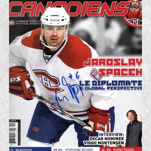 Jaroslav Spacek Montreal Canadiens Autographed Magazine