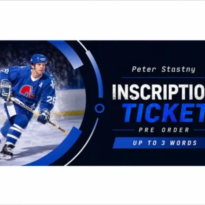 Peter Stastny Pre-Order Inscription (Up to 3 Words)