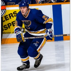 Peter Stastny Pre-Order St Louis Blues Autographed 8x10 (1)