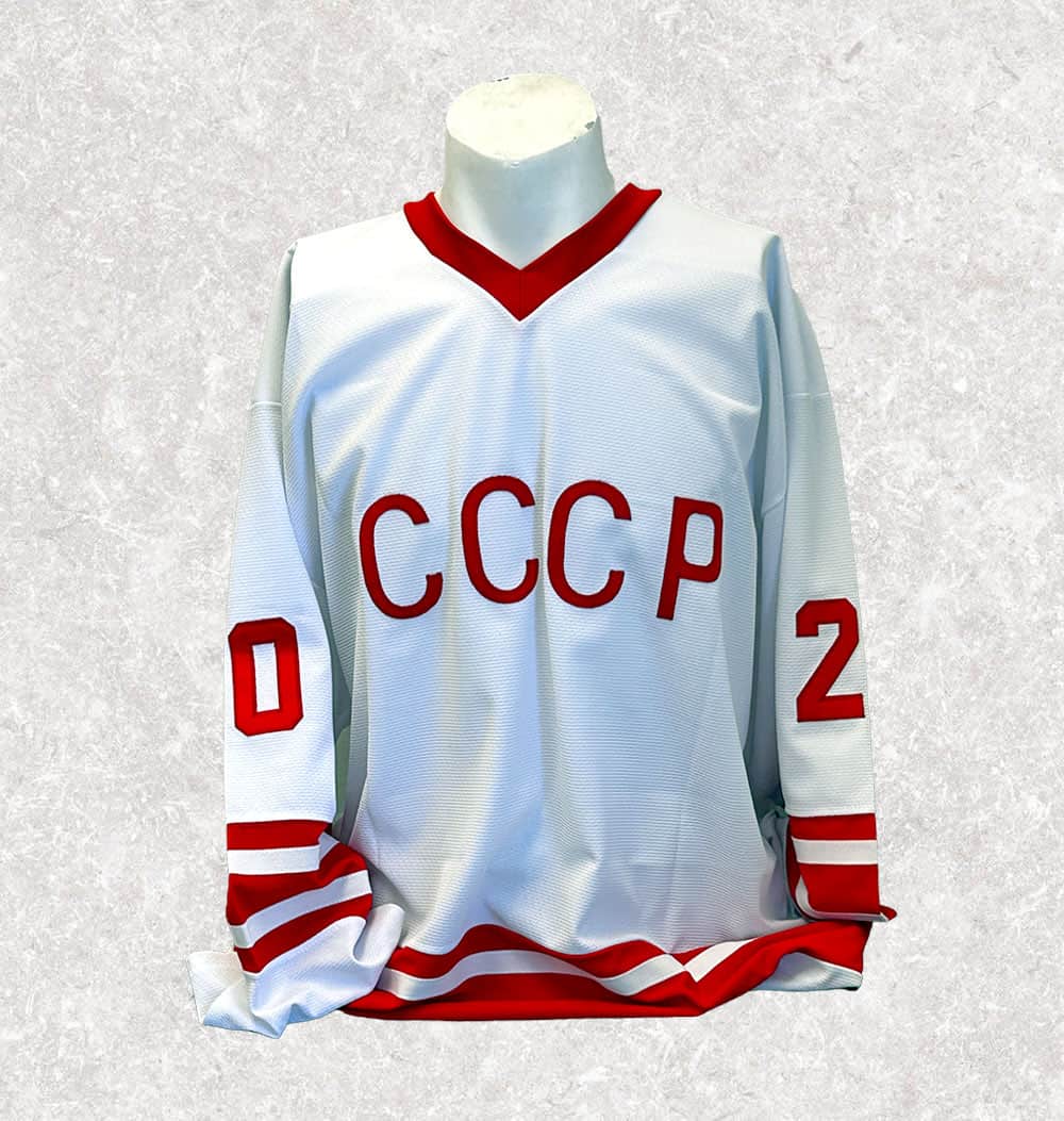 Vladislav Tretiak 20 USSR CCCP Soviet Union White Hockey Jersey