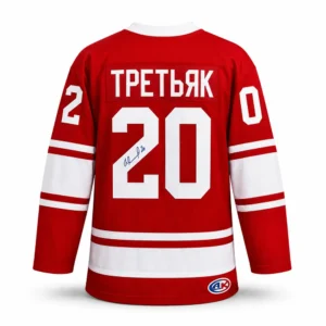 Vladislav Tretiak Team USSR Autographed Replica Jersey
