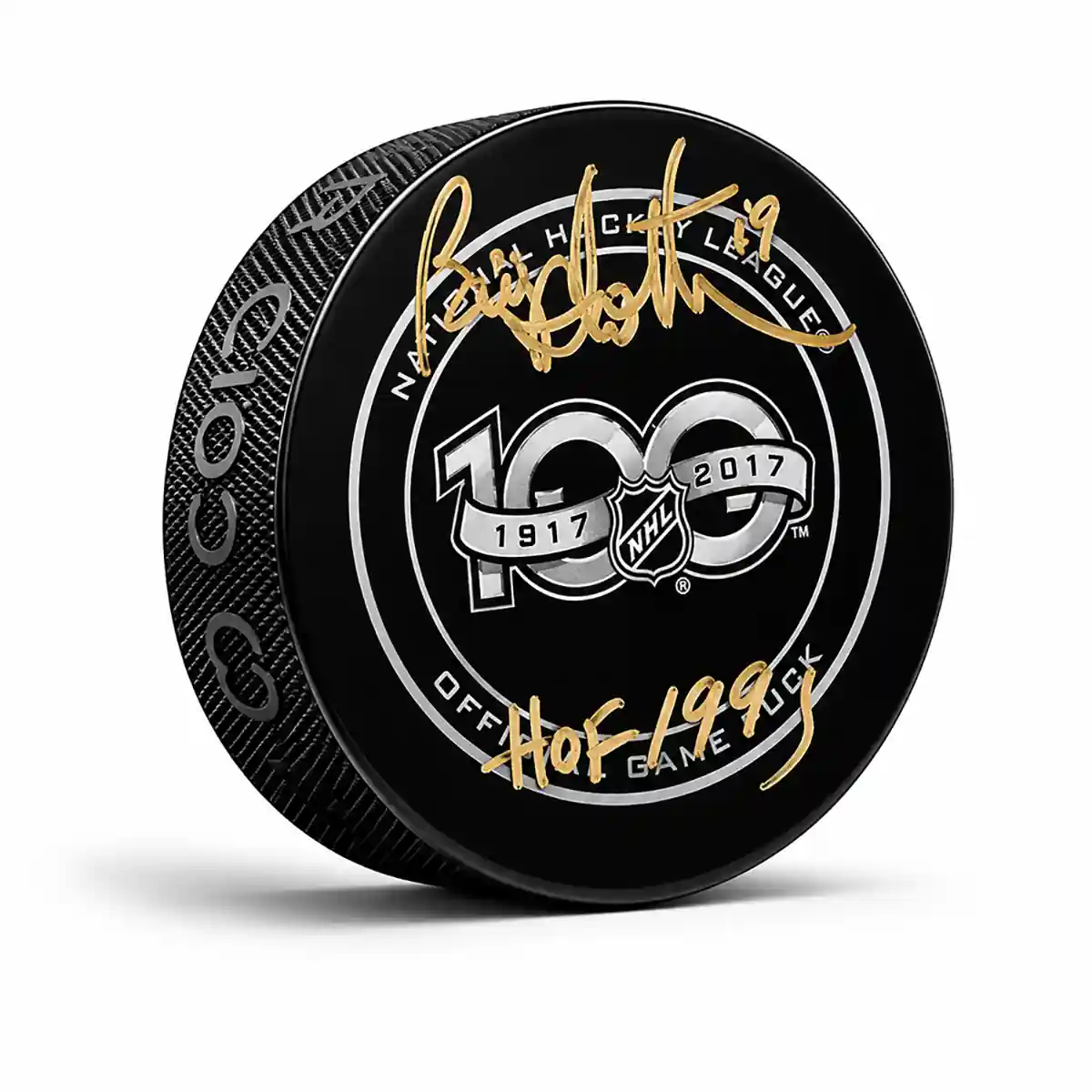 Bryan Trottier NHL 100 Official Game Autographed Puck