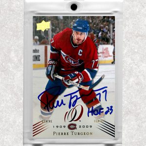 Pierre Turgeon Montreal Canadiens 2008-09 Upper Deck Autographed Card