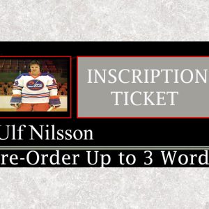 Ulf Nilsson Pre-Order Inscription (Up to 3 Words)