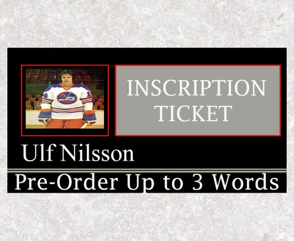 Ulf Nilsson Pre-Order Inscription (Up to 3 Words)