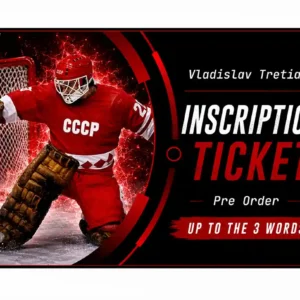 Vladislav Tretiak Pre-Order Inscription (Up to 3 Words)